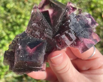 Purple Zoned Fluorite from Okorusu Mine, Namibia