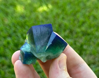Color-Changing Green-Blue English Fluorite from the Cousin Jack Pocket at Rogerley Mine