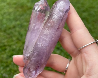 Las Vigas Veracruz Doubly-Terminated Amethyst Pair