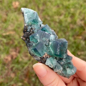 Color-changing Green-blue English Fluorite From the Cousin Jack