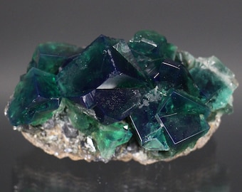 Color-Changing Green-Blue English Fluorite with Galena from the Cousin Jack Pocket at Rogerley Mine