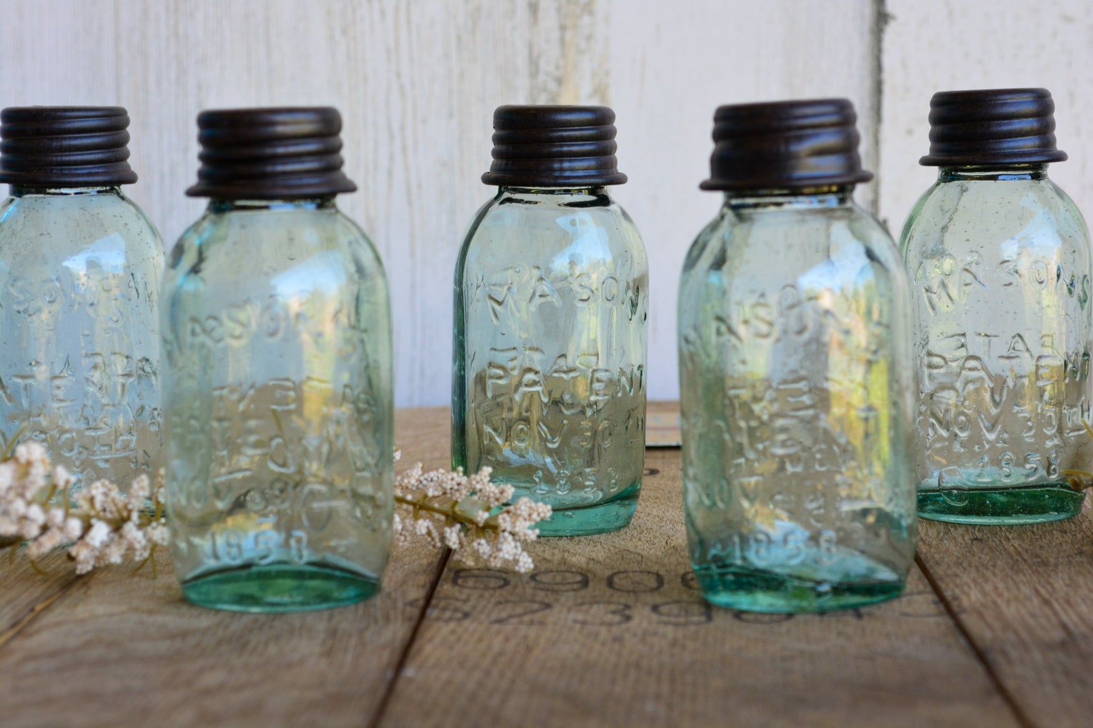 Set of 6 Mason Jar Light Covers Mini Mason Jar Patio Lights Etsy