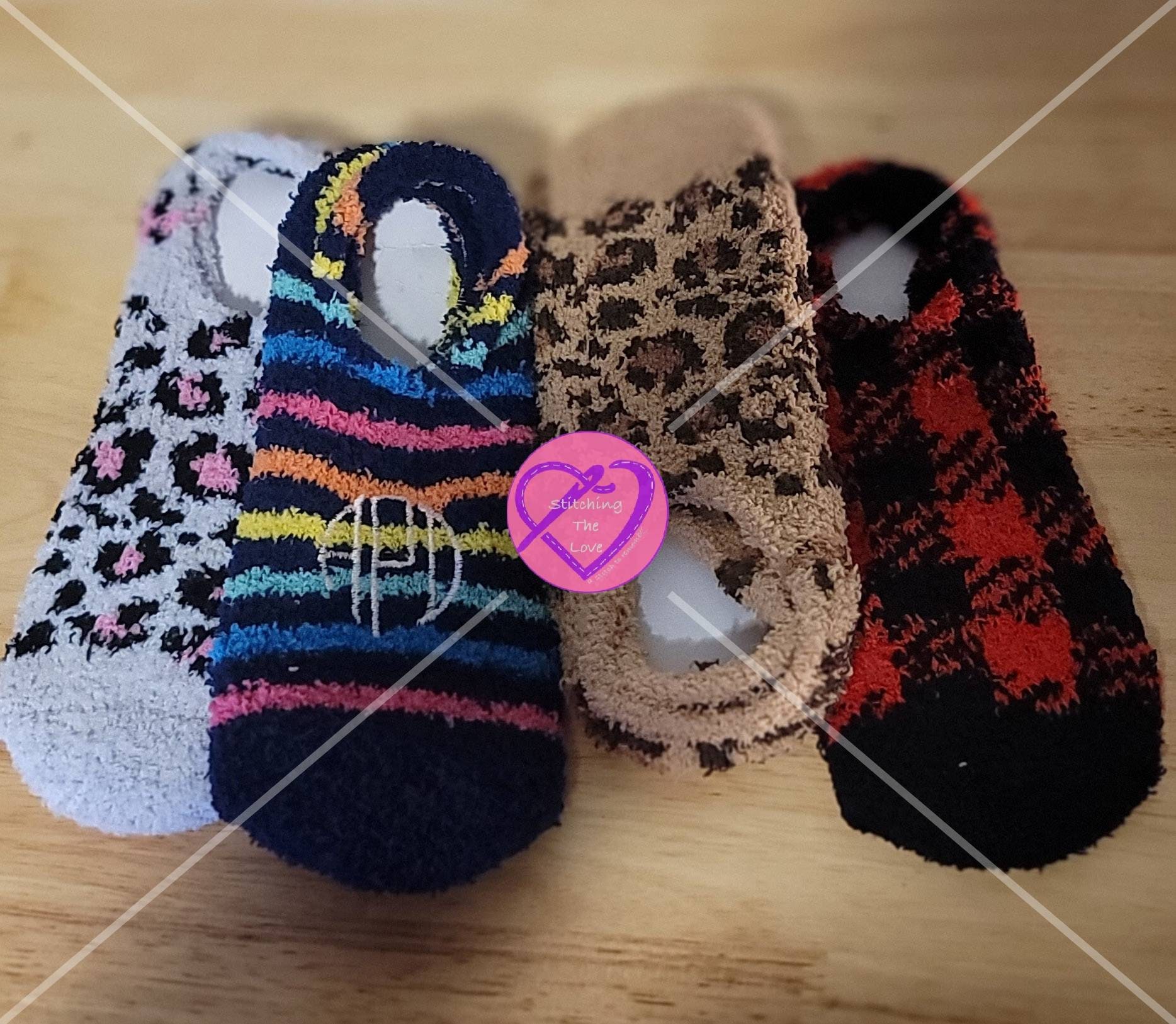 Monogram Slipper Socks C at  Women's Clothing store