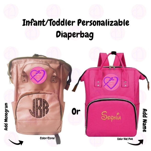 Diaperbag Backpack|Diaper Bag Backpack|Personalized Diaperbag|Infant Backpack Diaperbag|Monogram Diaperbag|BabyShower Gift|Gift for mom|Baby