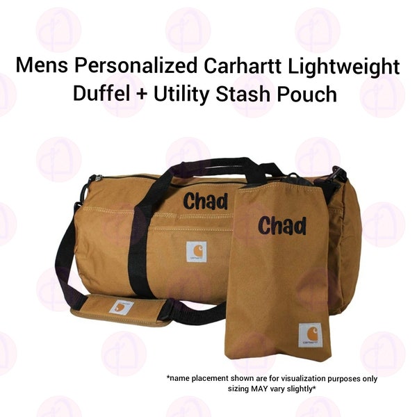 Duffle Bag|Men Duffle Bag with Pouch|Men's Work Bag|Mens Duffle Bag|Carhartt Men's Work Bag|Personalized Duffle Bag For Men|Men's Gift|Men