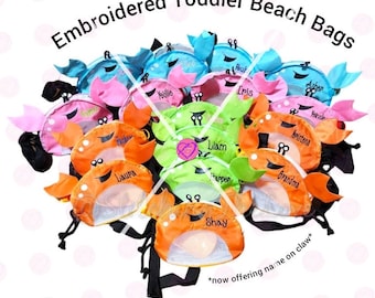 Personalized Seashell Bag|Embroidered Seashell Bag|Toddler Seashell Beach Mesh Bag|Personalized Seashell Bag|Kids Bag For Bath Time Toys|Toy