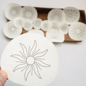 embroidery dissolving paper patch sew｜TikTok Search