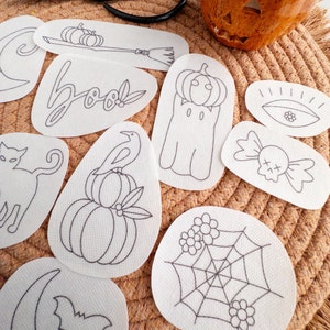 Halloween Stick and Stitch Embroidery Patterns | Spooky Season Embroidery Designs