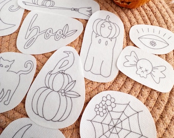Halloween Stick and Stitch Embroidery Patterns | Spooky Season Crafts