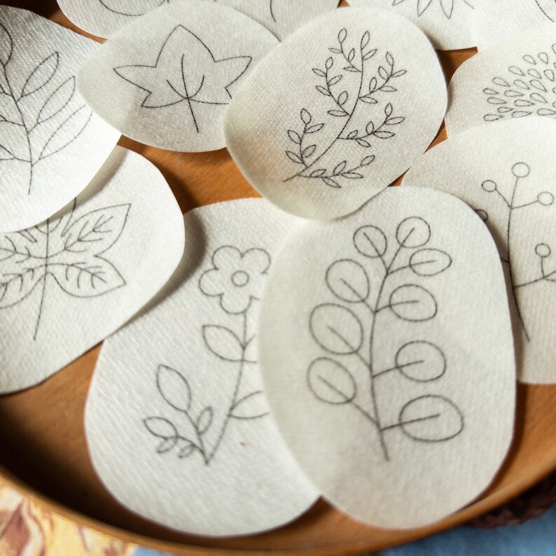 Autumn Botanical Embroidery Designs | Fall Stick and Stitch Hand ...