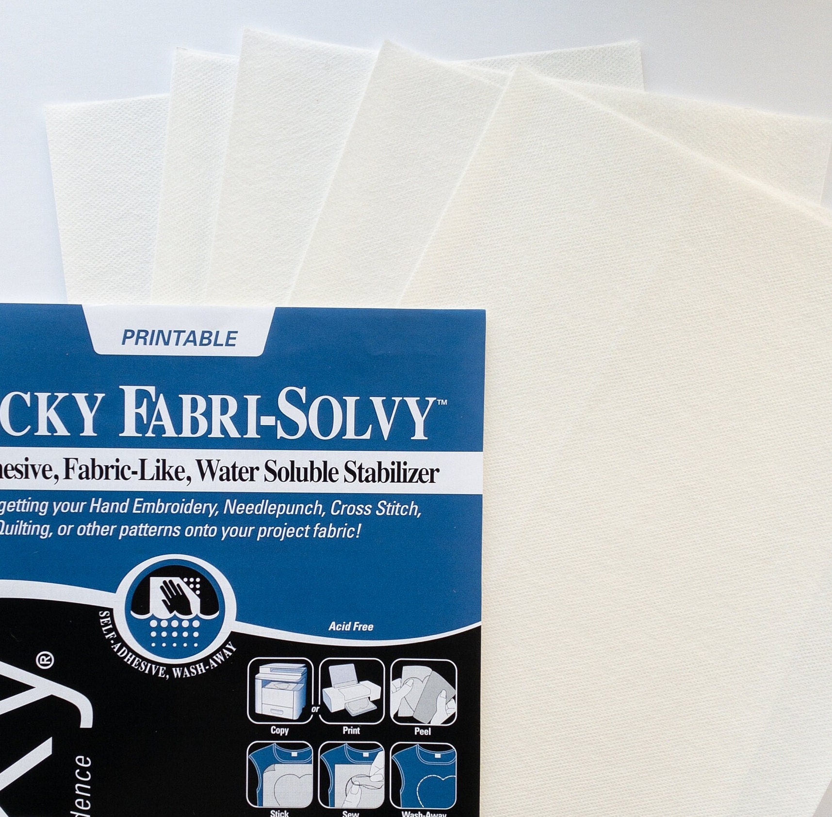 Printable Sticky Stabilizer for Embroidery PDFs – dropclothsamplers