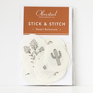 Botanical Desert Stick and Stitch Embroidery Patterns