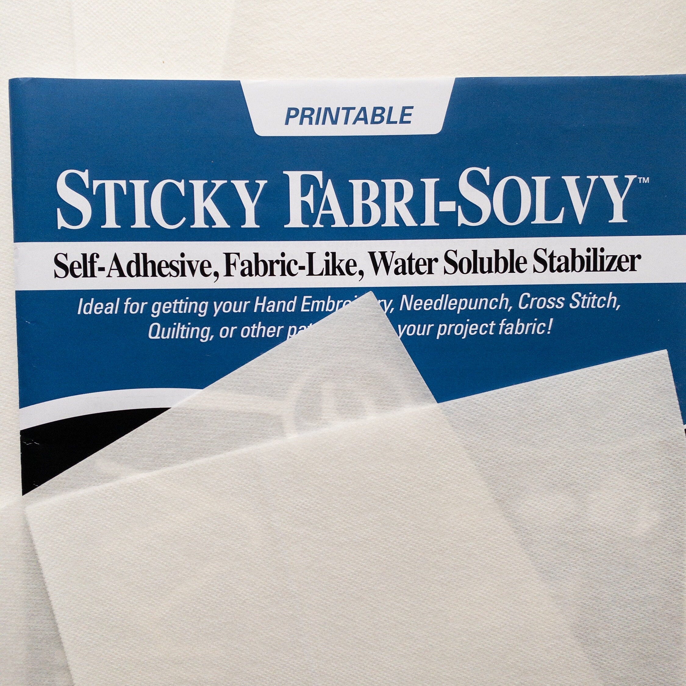Stick and Stitch Paper Printable Embroidery Transfers Dissolvable Fabric  Stabilizer Sulky Stick and Stitch 
