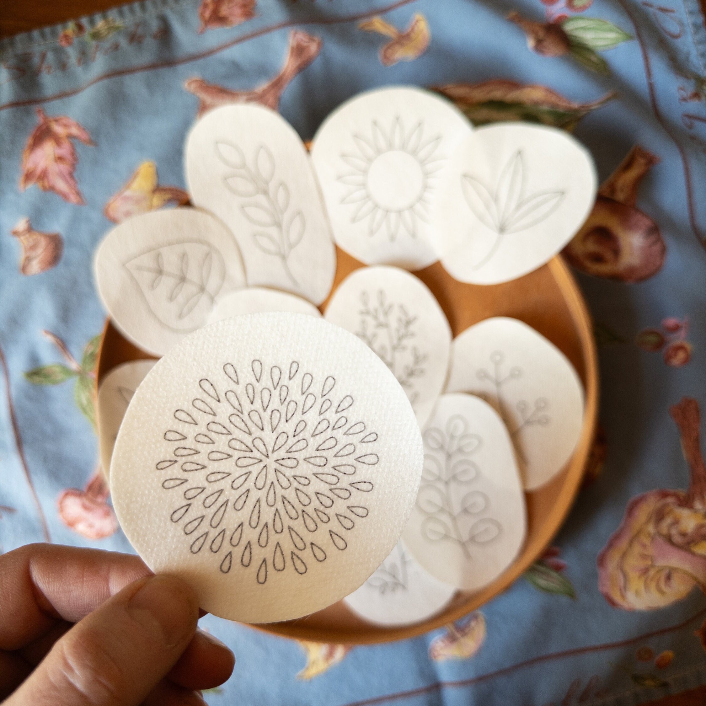 Autumn Botanical Embroidery Designs | Fall Stick and Stitch Hand ...
