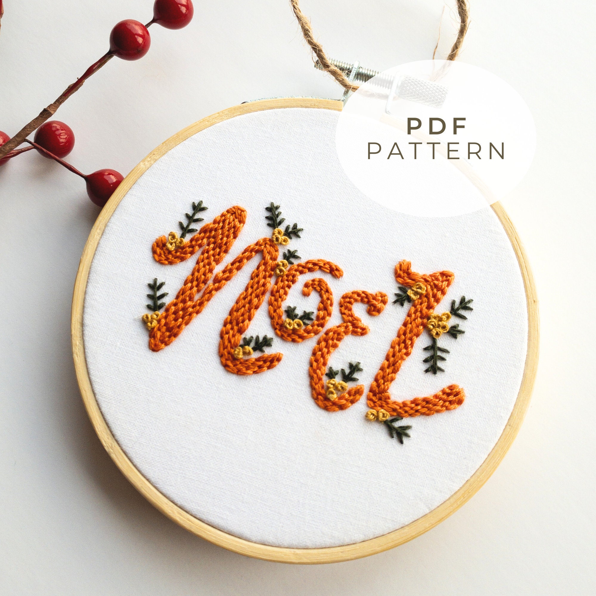 Christmas Stick & Stitch Embroidery Patterns — Olmsted Needlework Co.