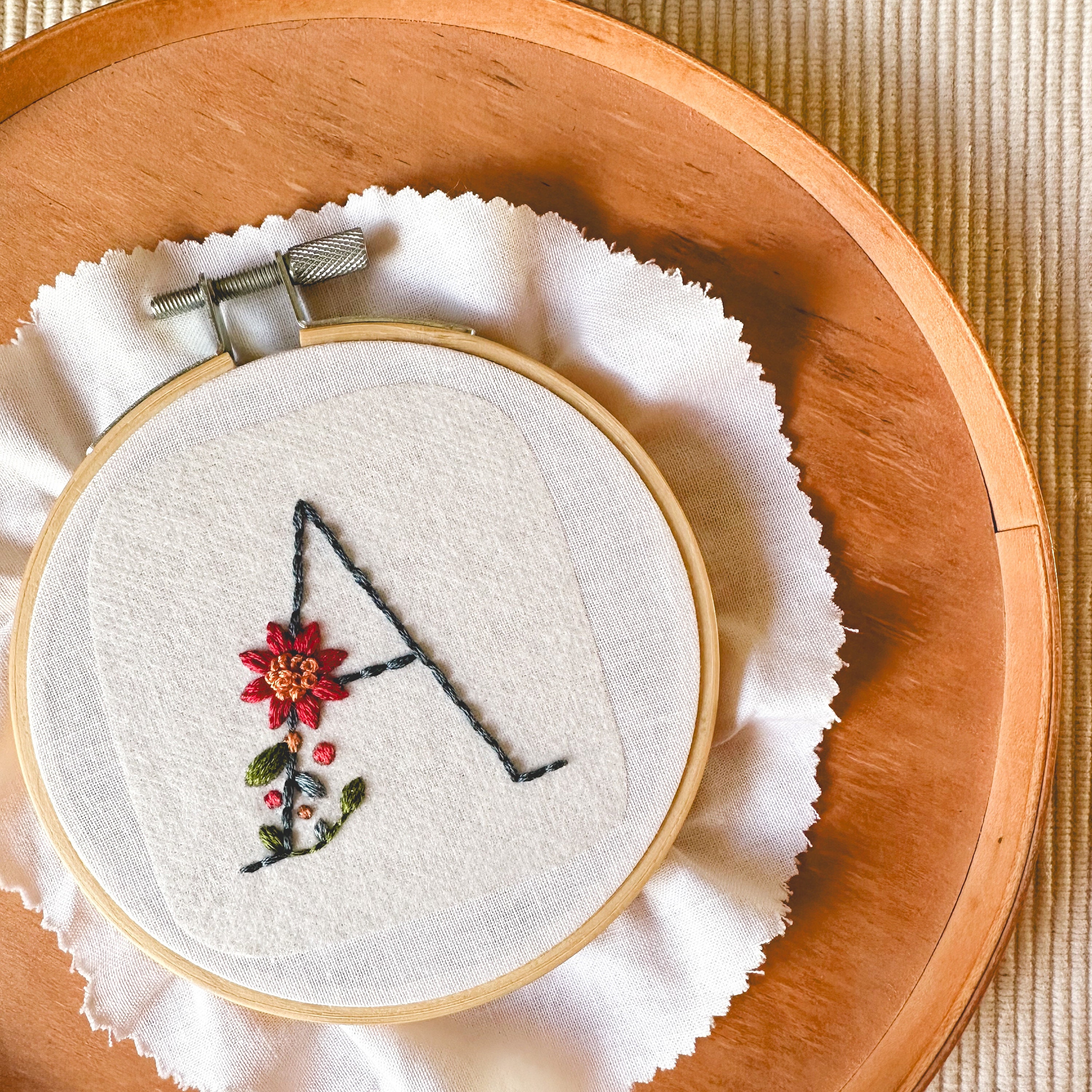 Alphabet Embroidery Designs Stick and Stitch Floral Letter Embroidery  Patterns Monogram Hand Embroidery Transfers 