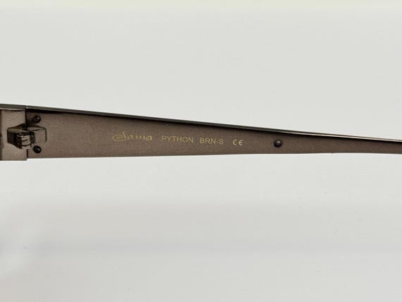 Sama Python Vintage Titanium Sunglasses – Real Sn… - image 6