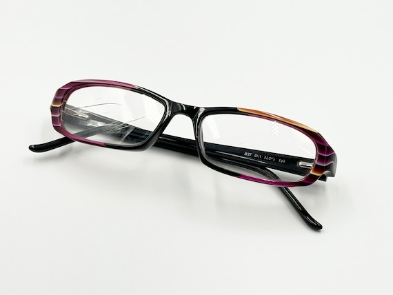 Just Cavalli vintage tiny rectangle eyeglasses bl… - image 2