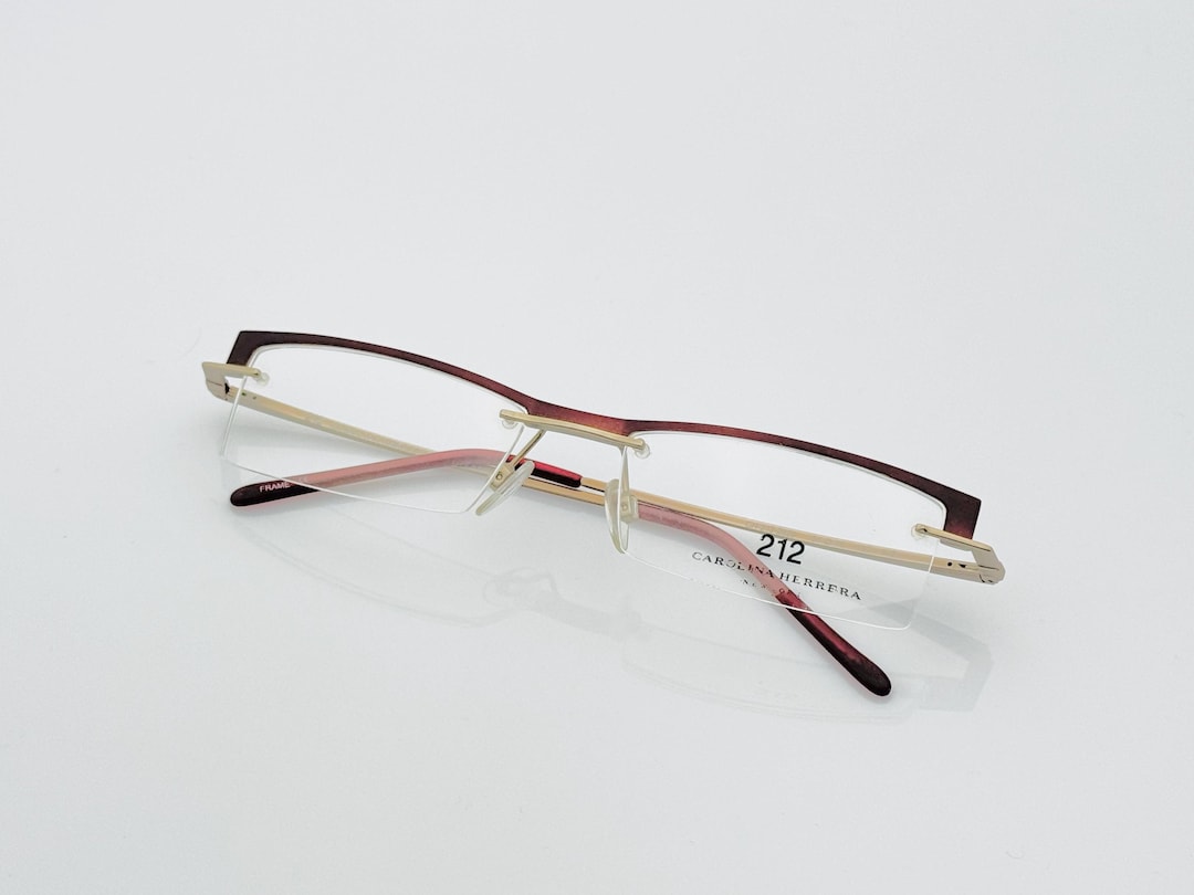 専用ページ2 212 Carolina Herrera Vintage Y2K Optical Frame, Half Rim, Bronze