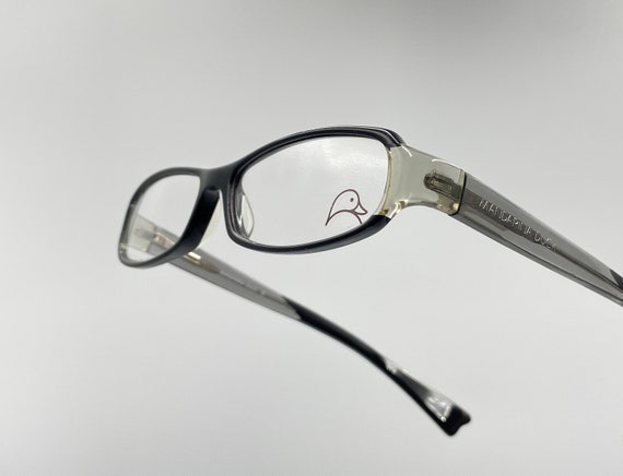 Mandarina Duck vintage rectangle eyeglasses, blac… - image 1