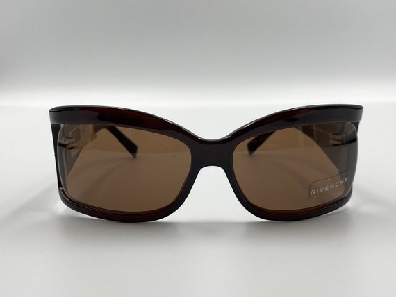 GIVENCHY SGV598s vintage rectangle sunglasses bro… - image 2