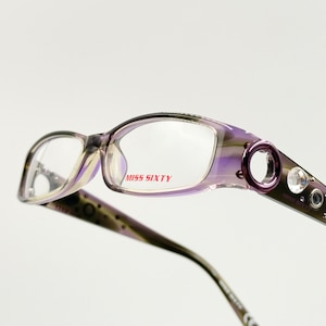 Miss Sixty MX332 Vintage Eyeglasses, Pink and Gray Glasses Frame