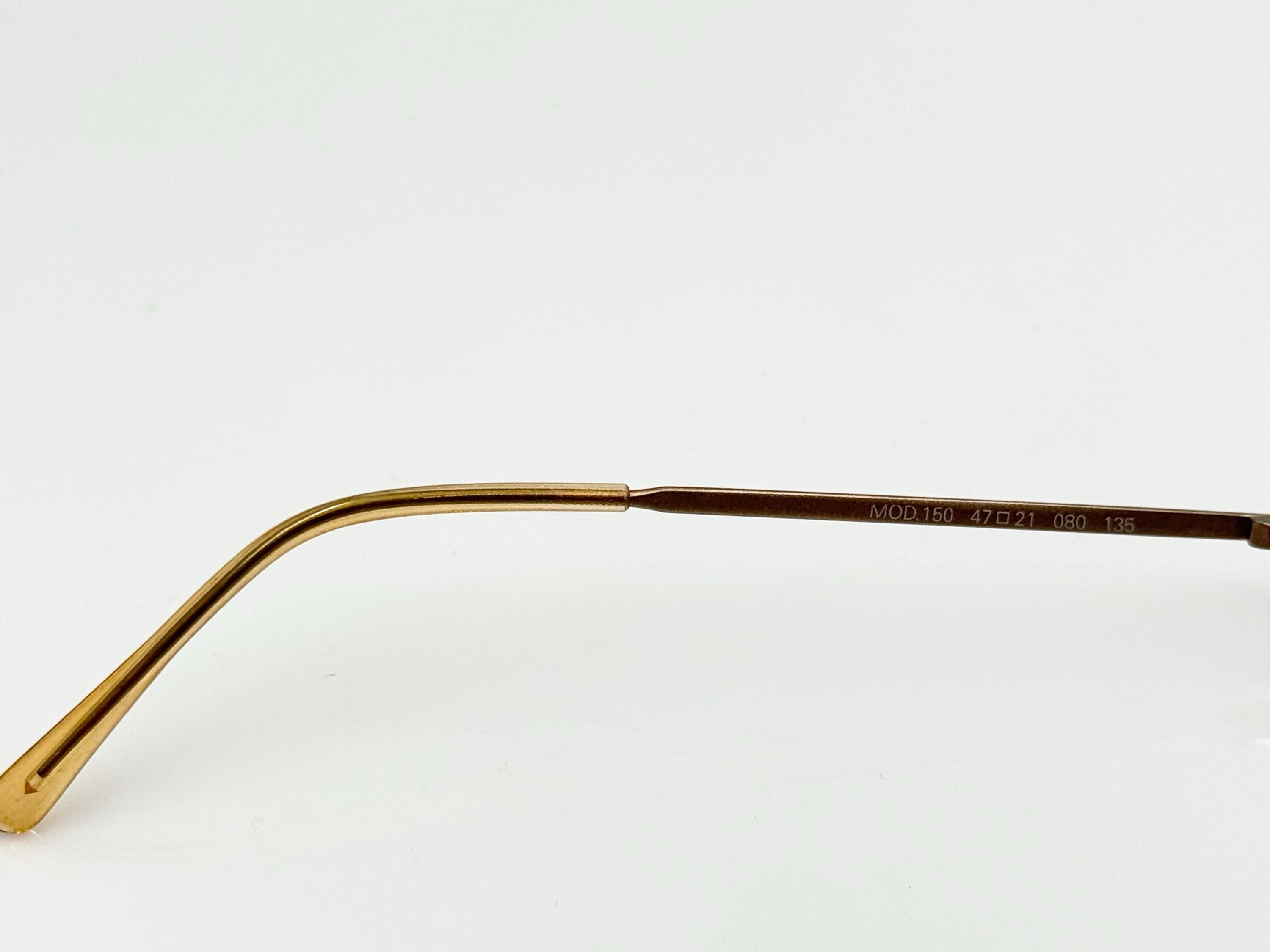 Okulary przeciwsłoneczne ENOX vintage prostokątne, bardzo smukłe