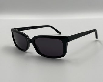 Thierry Mugler 6506 vintage 90s slim rectangle sunglasses unique rare black sunglasses made in France NOS