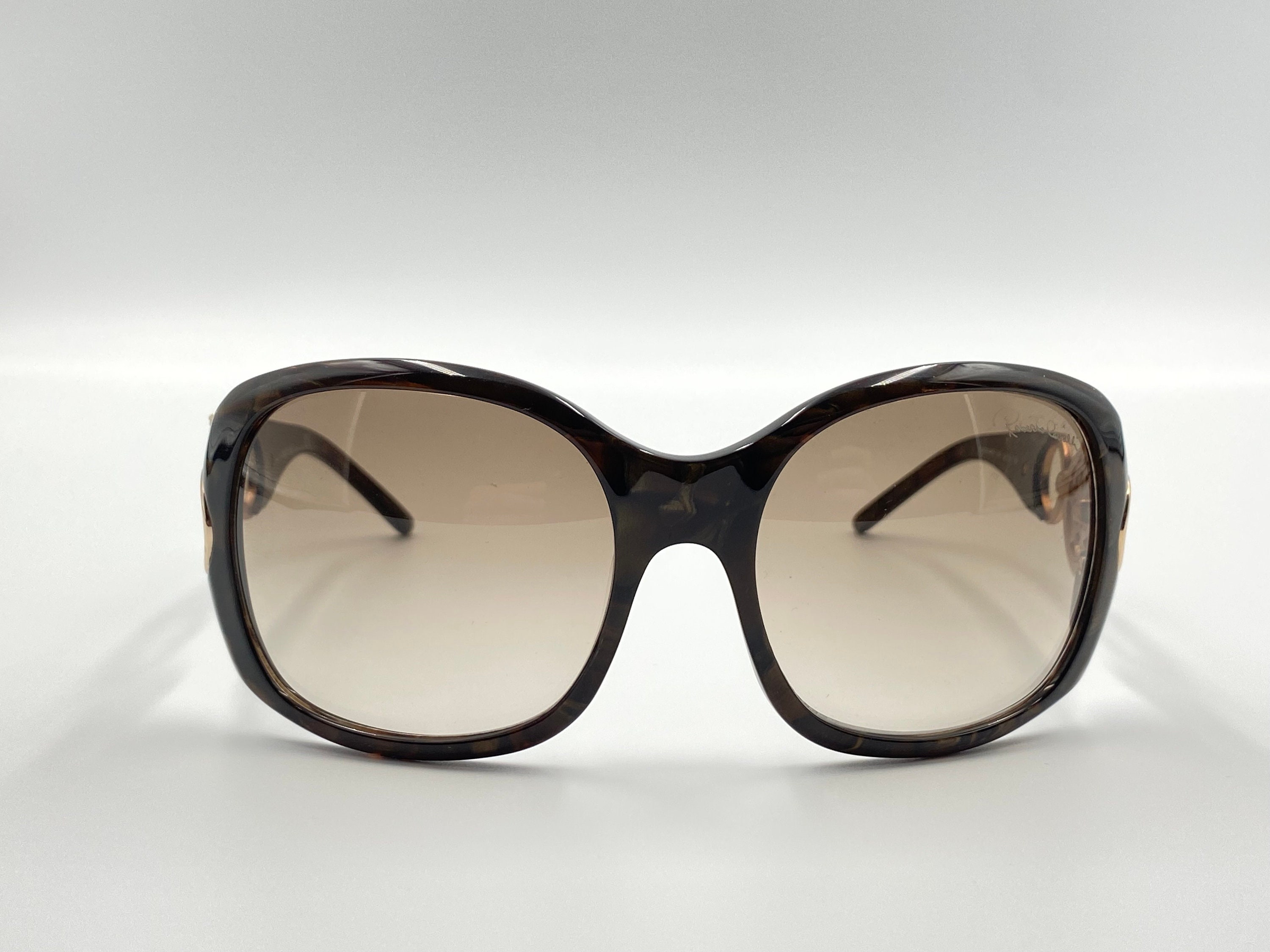 ROBERTO CAVALLI “rubino” Vintage Brown Oversized Sunglasses  display picture 3