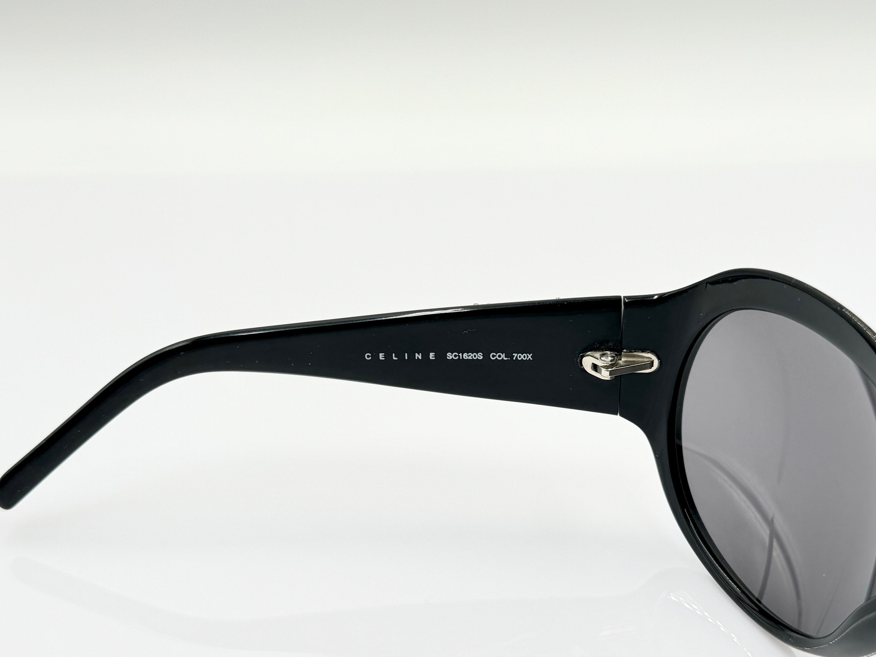 【おまけ付】 Sunglasses, Oversized Vintage CELINE Unique Wrap Black Rare 小物