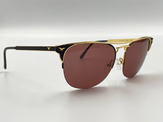 Police Vogart vintage aviator square sunglasses m… - image 4