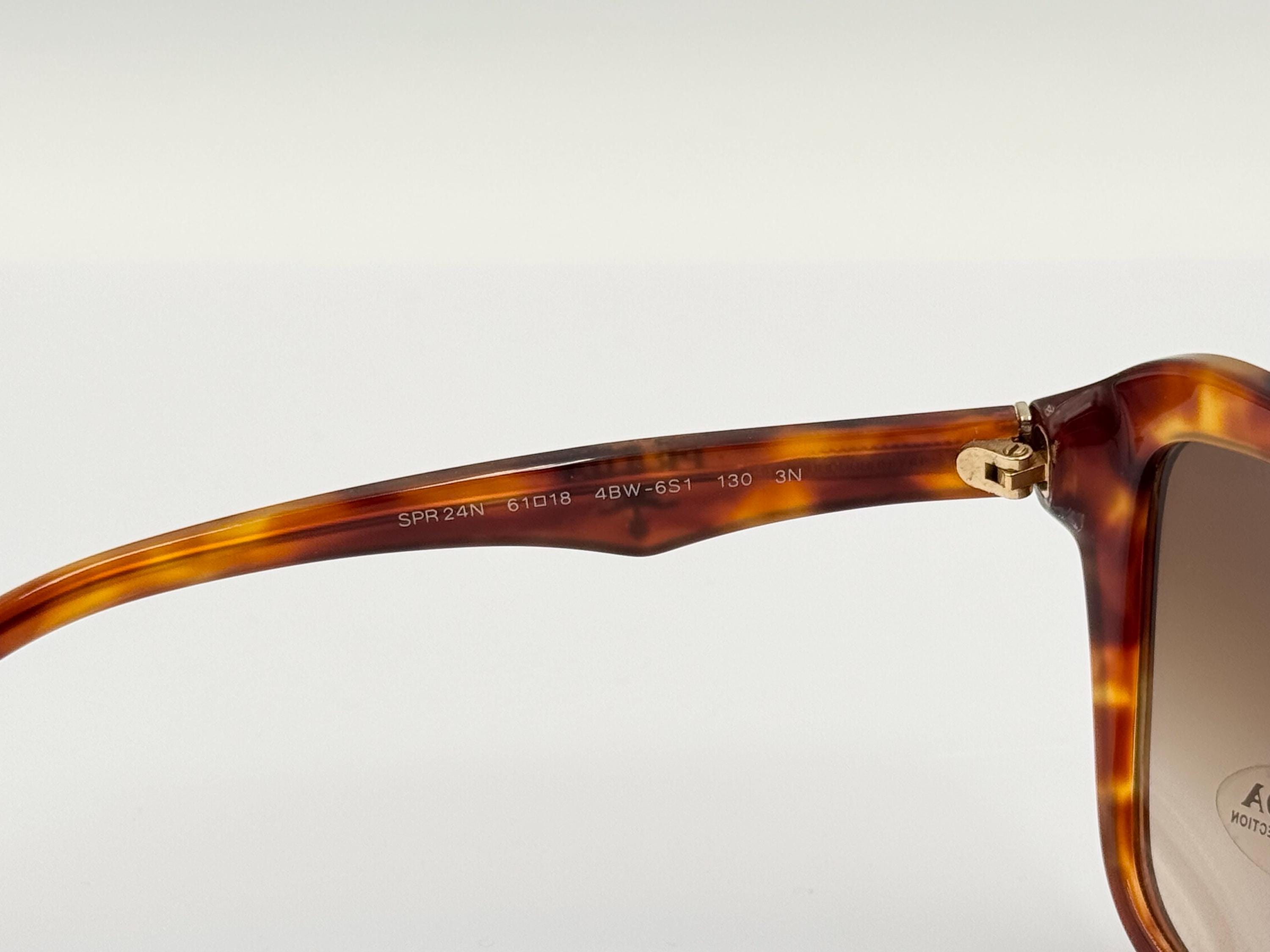 Prada Vintage Rectangle Sunglasses, Brown Tortoise, 2000s  display picture 3