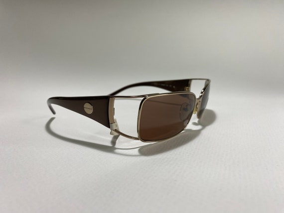 Givenchy SGV087 vintage rectangle sunglasses, bro… - image 4