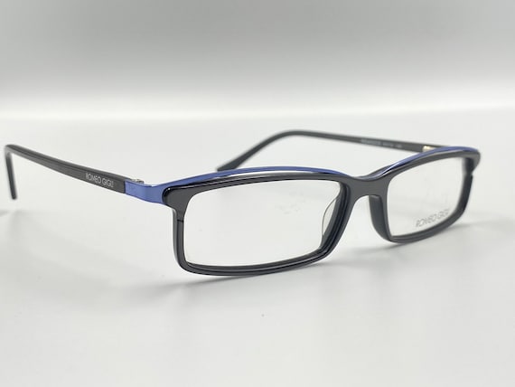 ROMEO GIGLI vintage rectangle eyeglasses gray and… - image 3