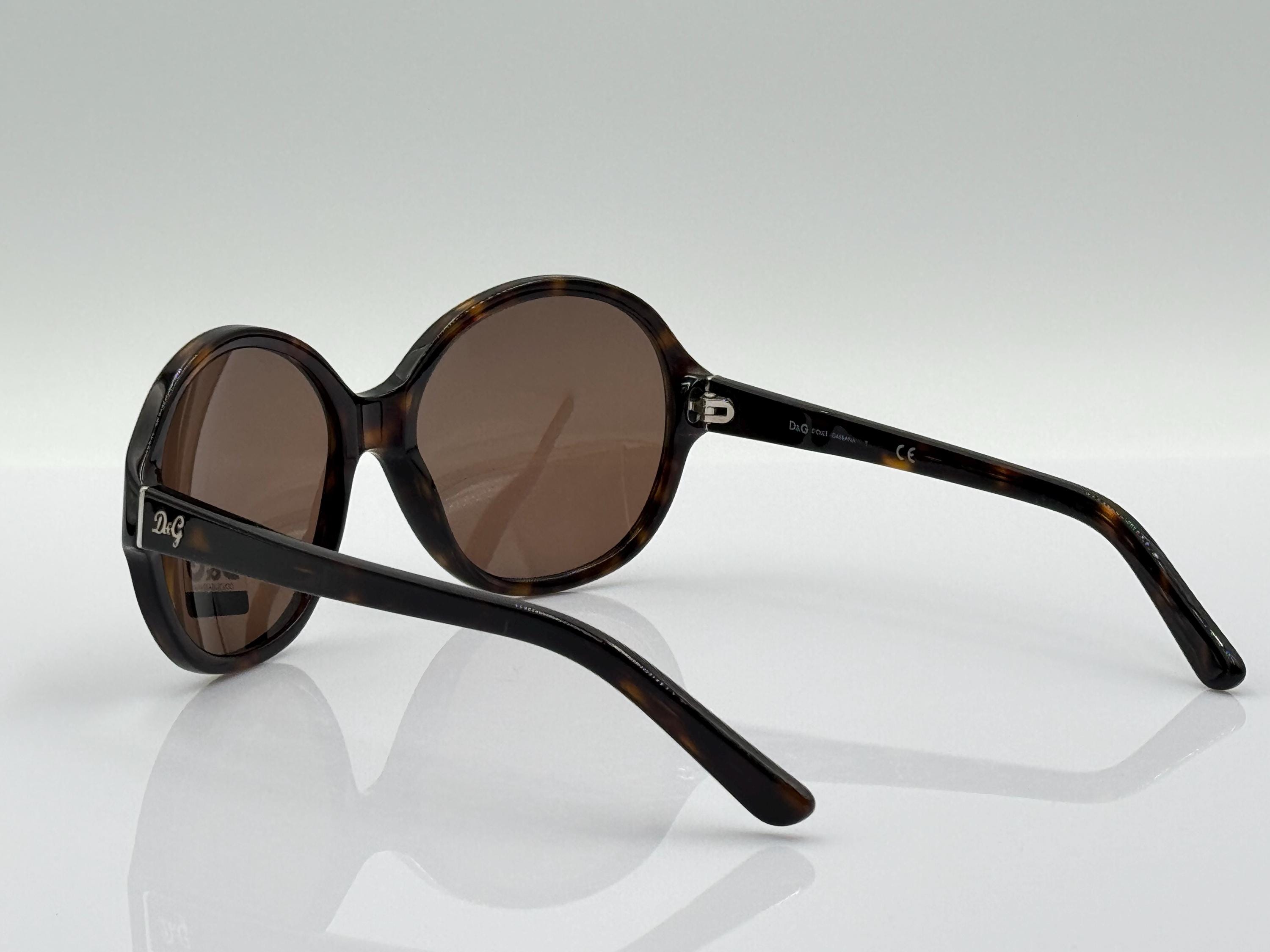 Dolce & Gabbana DG3027 Vintage Oversized Round Sunglasses 