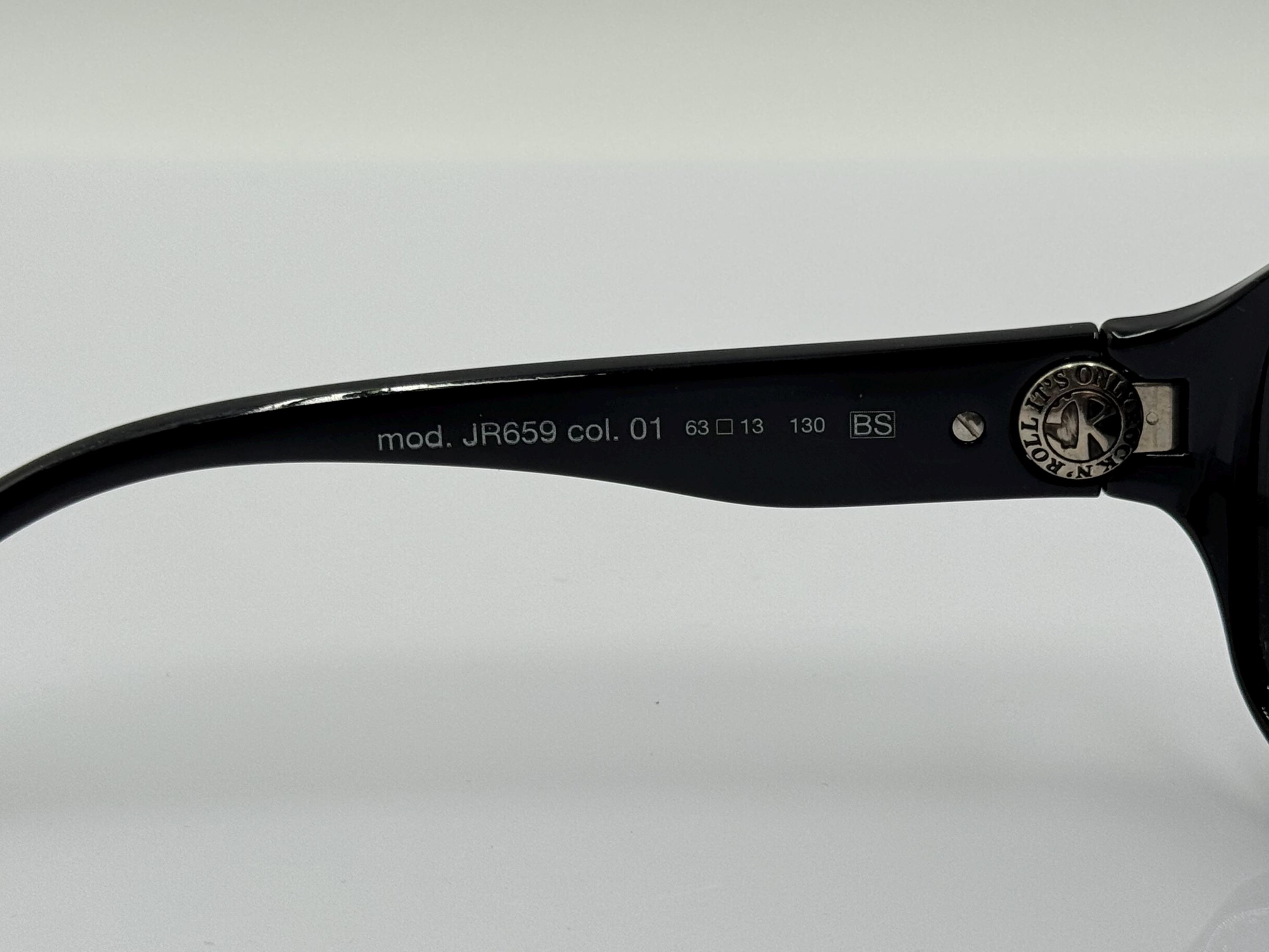 John Richmond JR659 Vintage Wrap Sunglasses, Unique Black  display picture 1