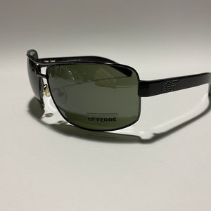 Giafranco Ferre GF FERRE vintage classic men’s square aviator sunglasses made in Italy NOS