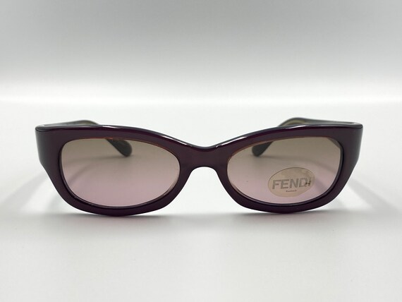 FENDI SL7645 51 Vintage Oval Sunglasses, Rare, Men display picture 1