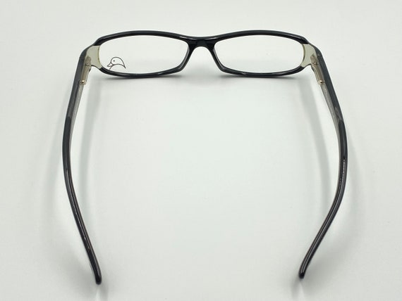 Mandarina Duck vintage rectangle eyeglasses, blac… - image 5