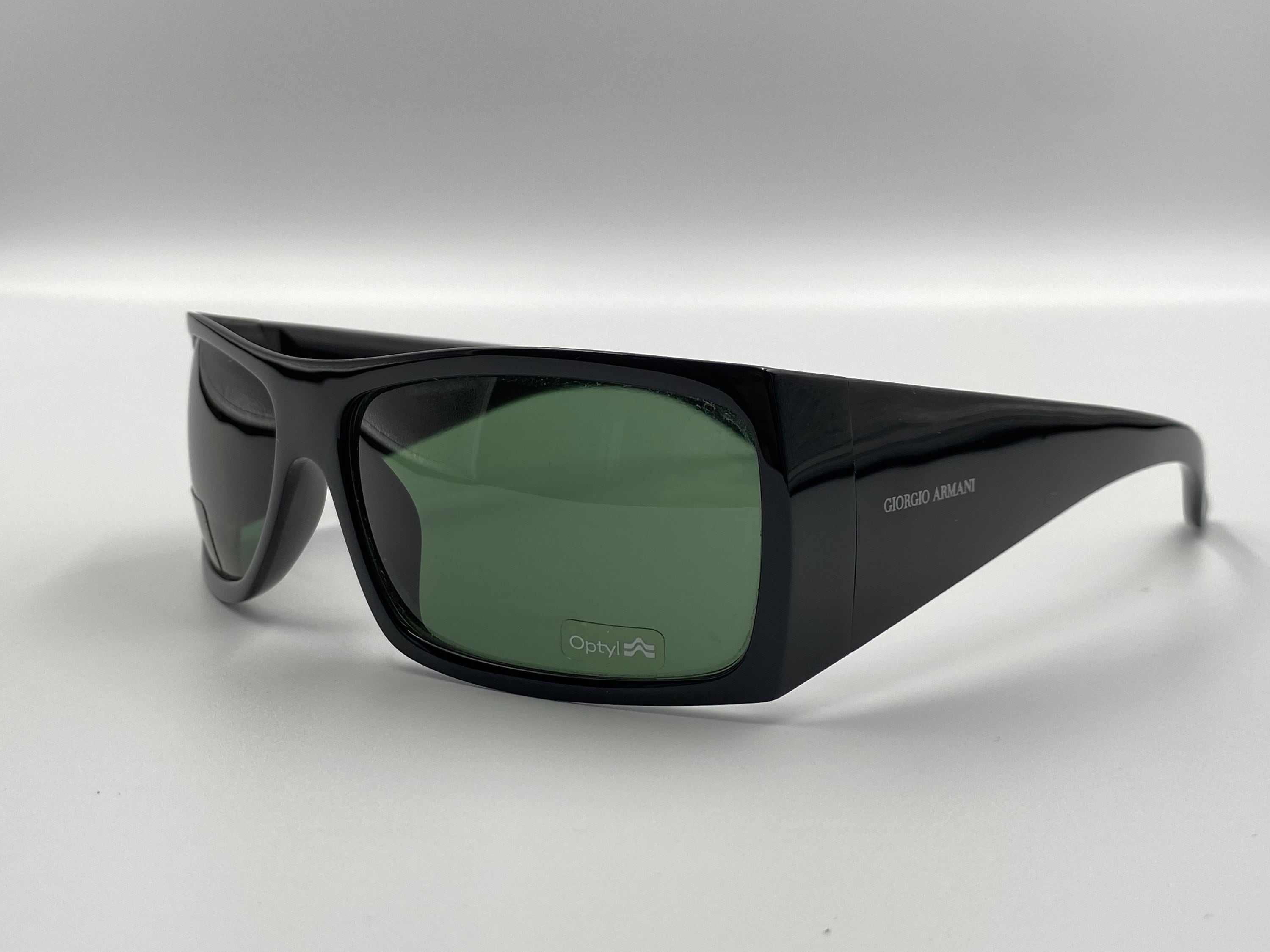 小物 2000s Giorgio Armani square sunglasses Giorgio Armani Square Sunglasses Green Lens 671 930 Eyewear