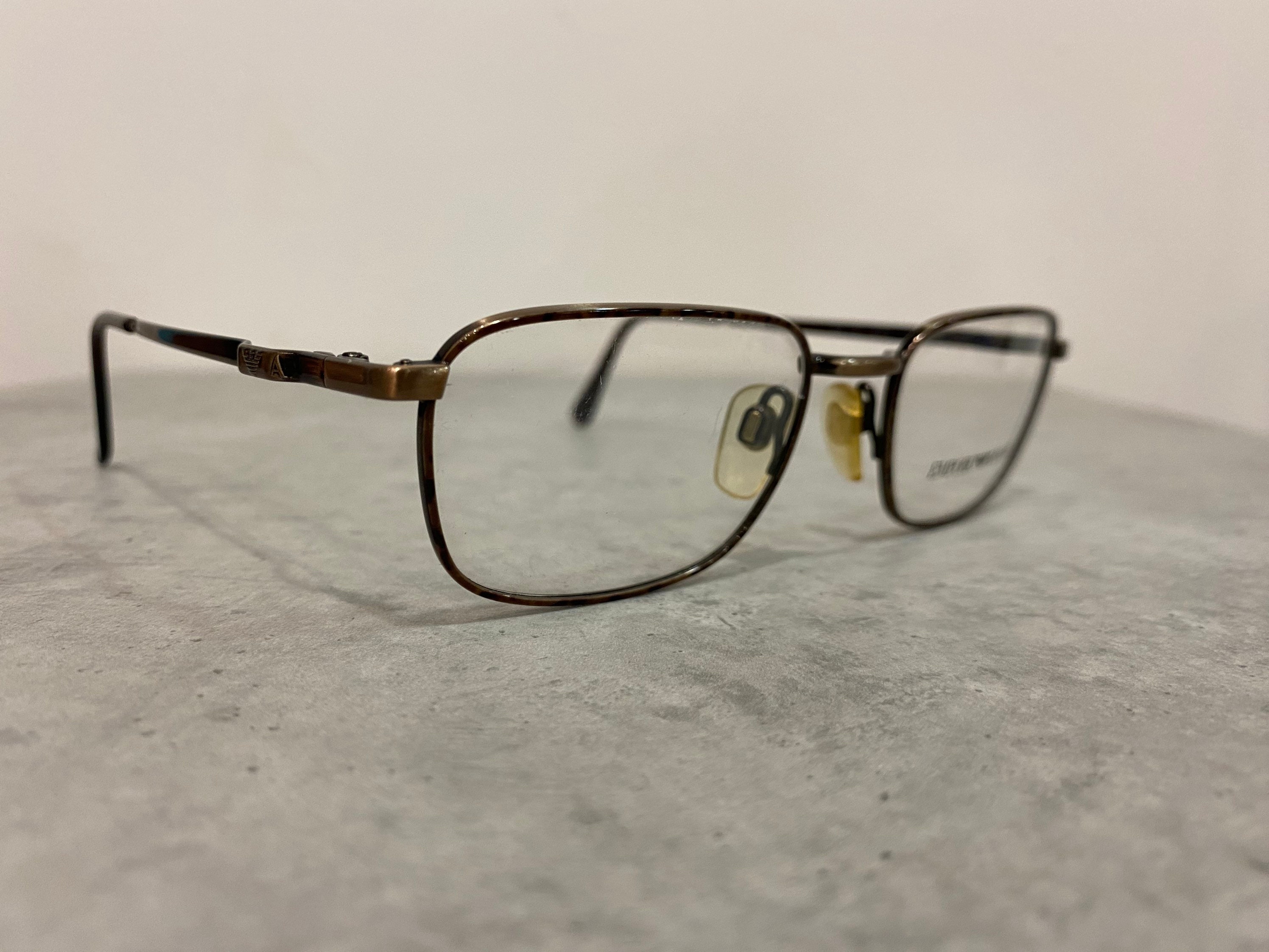 EMPORIO ARMANI mod. 1021 074 ヴィンテージ 90年代 スクエア ブロンズ