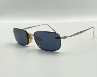 Rectangular vintage sunglasses by Top Gun, Italy Top Gun rectangular rimless vintage sunglasses, Italy 90s  main image 2