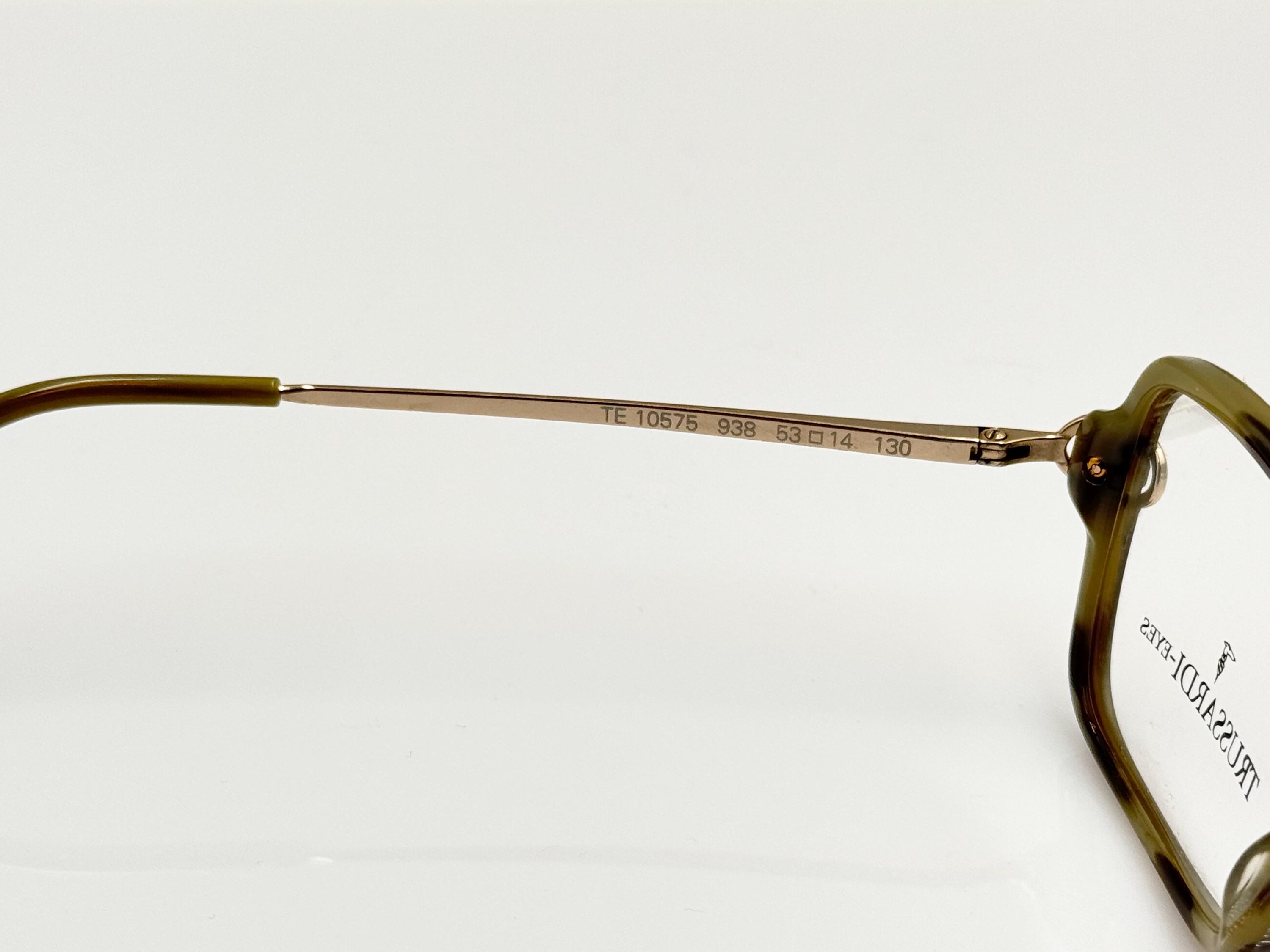 Trussardi Eyes TR 10575 935 Brown Tortoise Gold Rectangular Eyeglasses 53-14-130 Trussardi Women Eyeglass Frames for sale | eBay main image 2