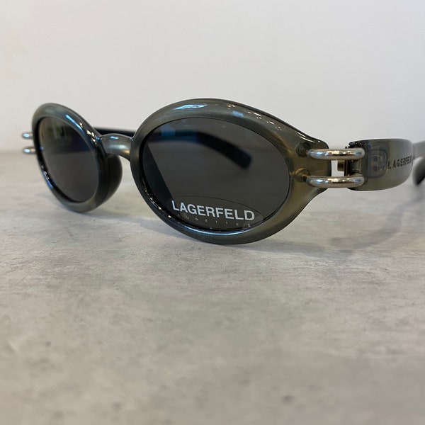 Karl Lagerfeld lunettes de soleil ovales vintage 4132 31 made in France NOS