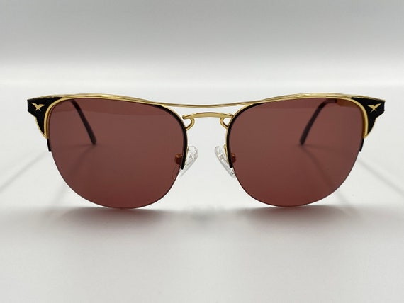 Police Vogart vintage aviator square sunglasses m… - image 3