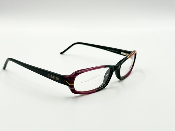 Just Cavalli vintage tiny rectangle eyeglasses bl… - image 5