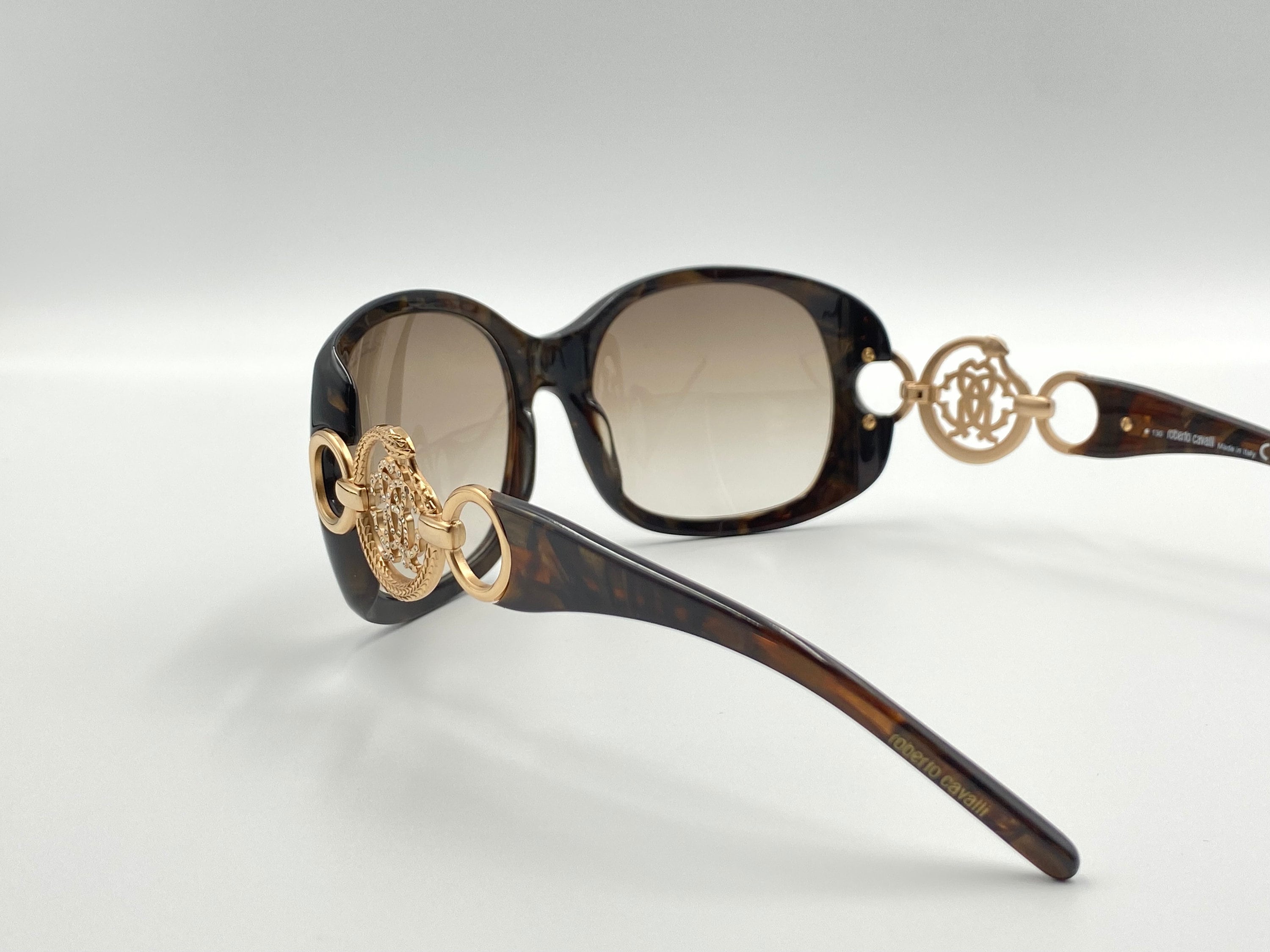 ROBERTO CAVALLI rubino Vintage Brown Oversized Sunglasses Unique womens Made in Italy New Old Stock Etsy UK