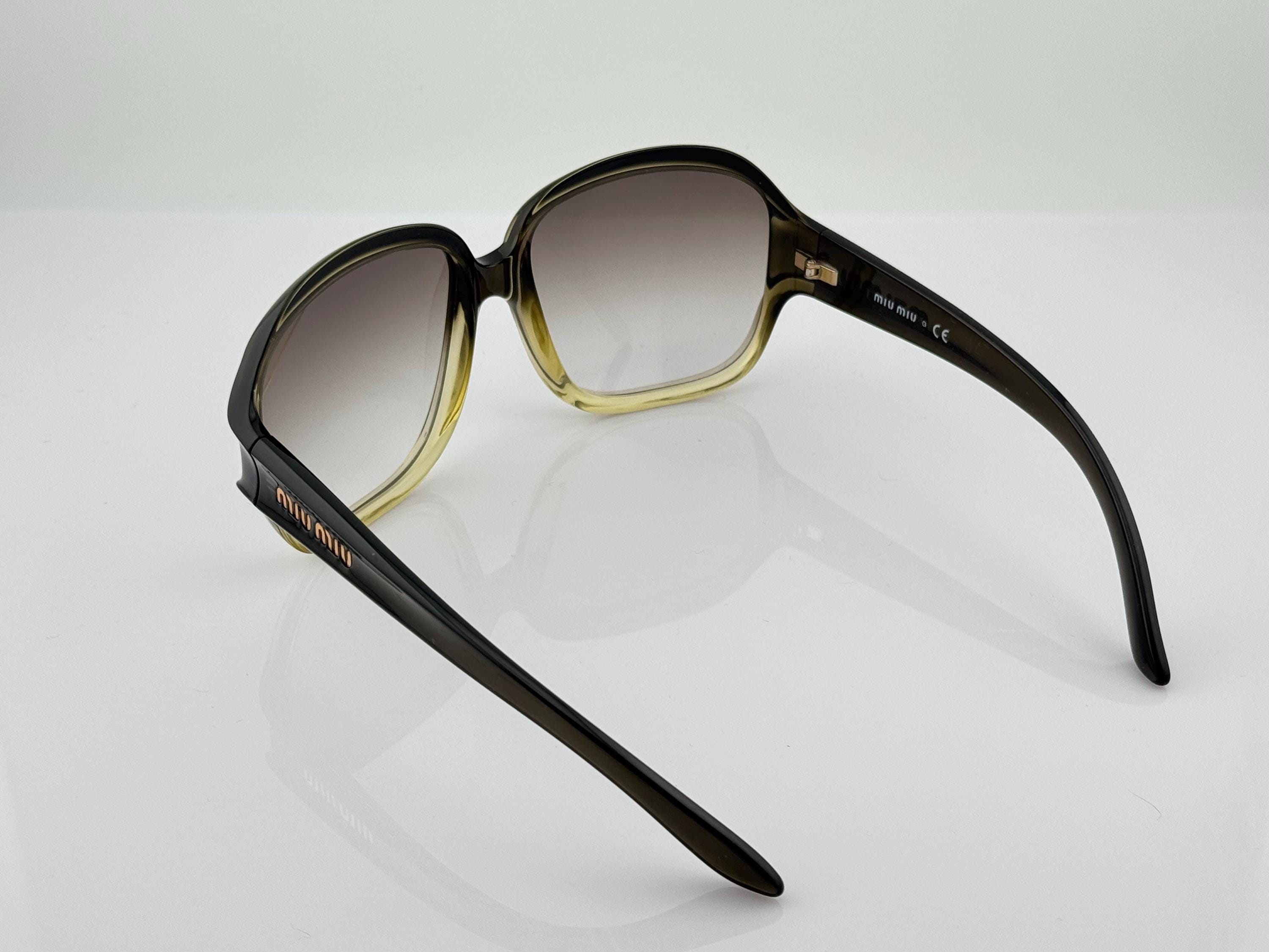 MIU MIU SMU01I Vintage 2000s Oversized Square Sunglasses, Unique
