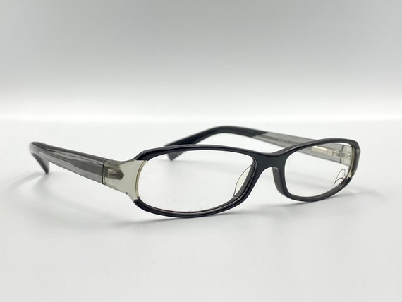 Mandarina Duck vintage rectangle eyeglasses, blac… - image 4