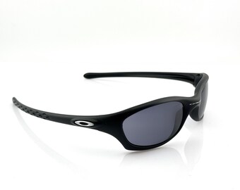 Oakley FIVES 2.0 Vintage 2000s Sports Black Wraparound Sunglasses